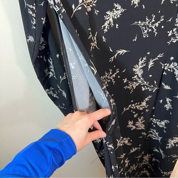 ✨ Sweet Baby Jamie Collared Button Up Dress Black 8 - Picture 13 of 15